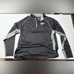 Source Unknown Black and Gray Men's Quarter-Zip Sweatshirt